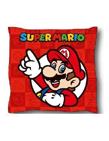 Cojín rojo Mario
